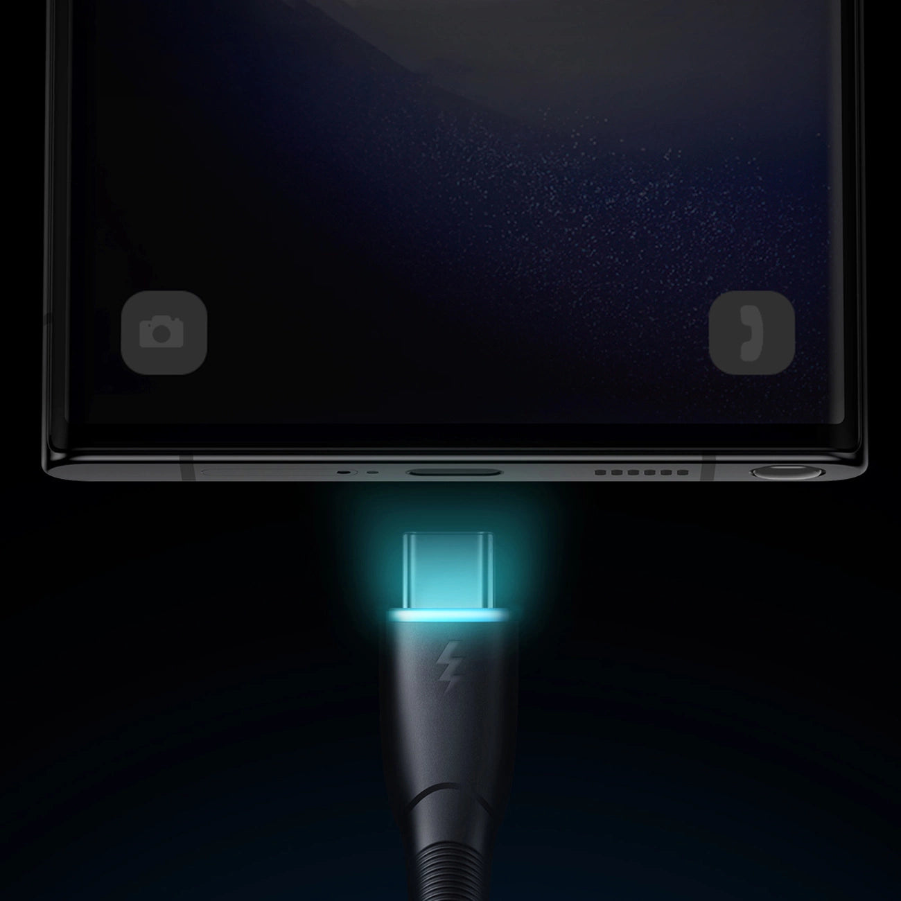 Joyroom Starry Series SA32-AC3 3A USB-A/USB-C-Kabel 1 m – schwarz