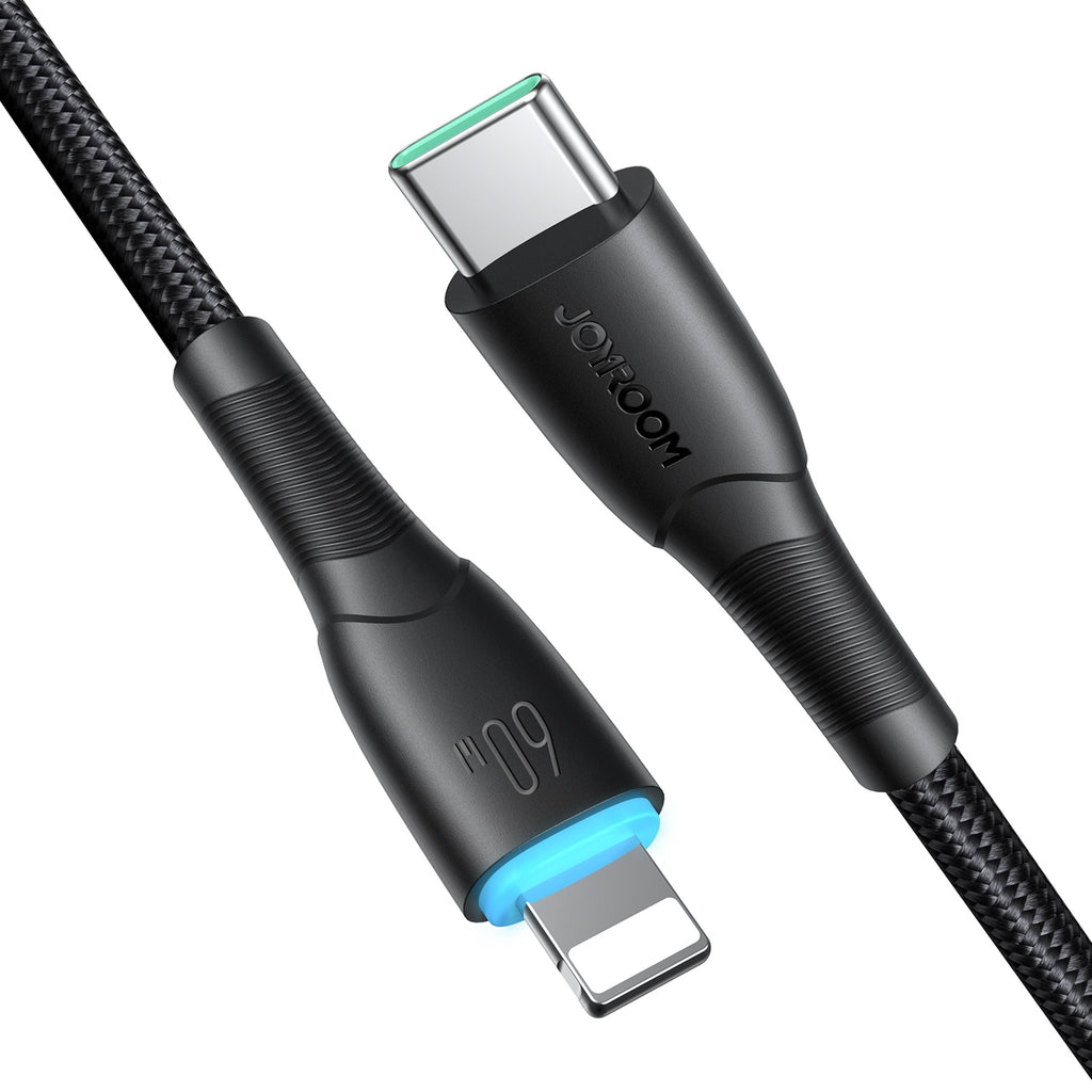 Joyroom Starry Series SA32-CC3 USB-C / USB-C Kabel 60W 1m - schwarz