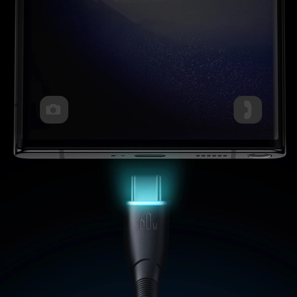 Joyroom Starry Series SA32-CC3 USB-C / USB-C Kabel 60W 1m - schwarz