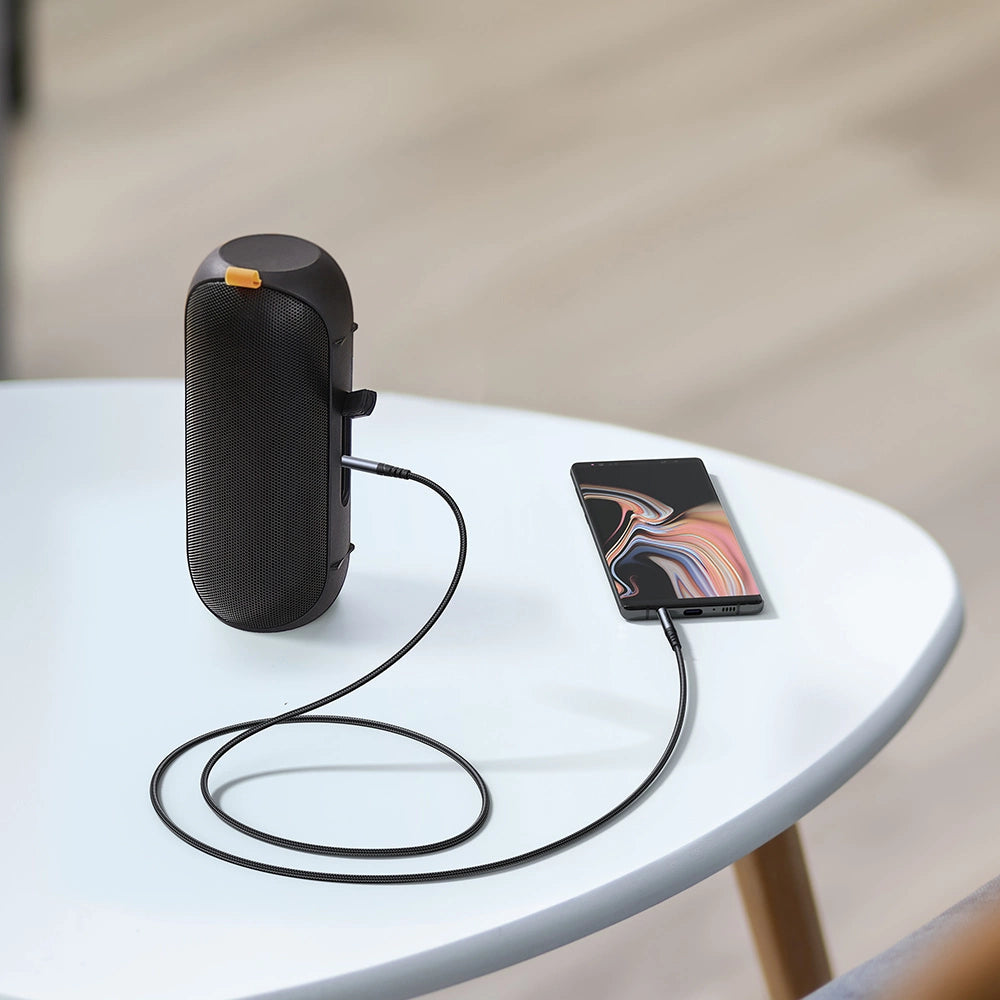 Joyroom Stereo-Audiokabel AUX 3,5 mm Miniklinke 1,2 m schwarz (SY-A08)