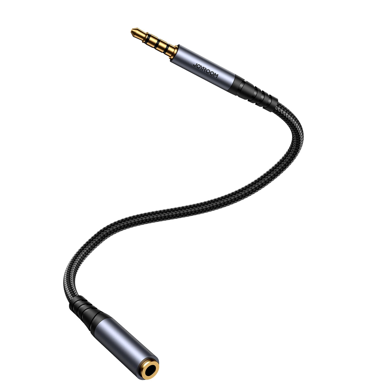 Joyroom Stereo-Audiokabel AUX 3,5 mm Miniklinke (männlich) – Miniklinke (weiblich) 1,2 m schwarz (SY-A09)