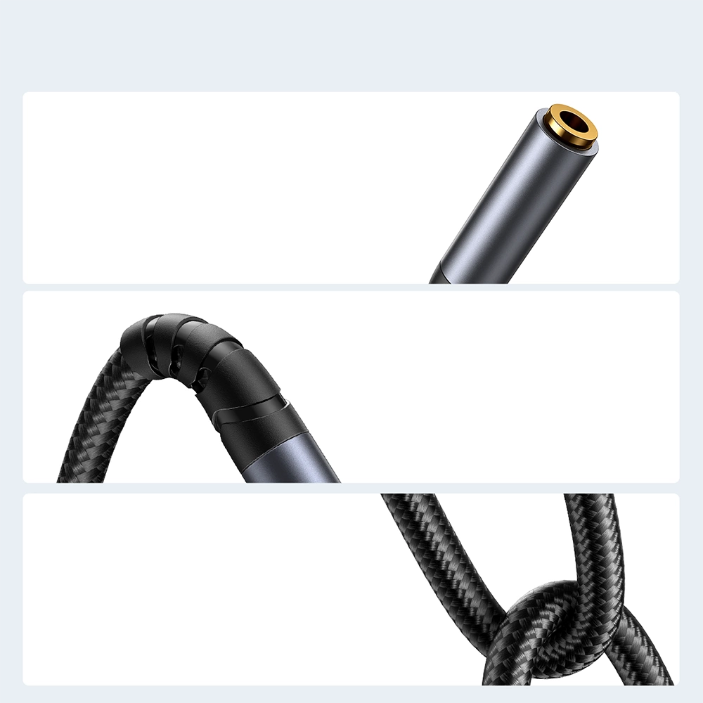 Joyroom Stereo-Audiokabel AUX 3,5 mm Miniklinke (männlich) – Miniklinke (weiblich) 1,2 m schwarz (SY-A09)