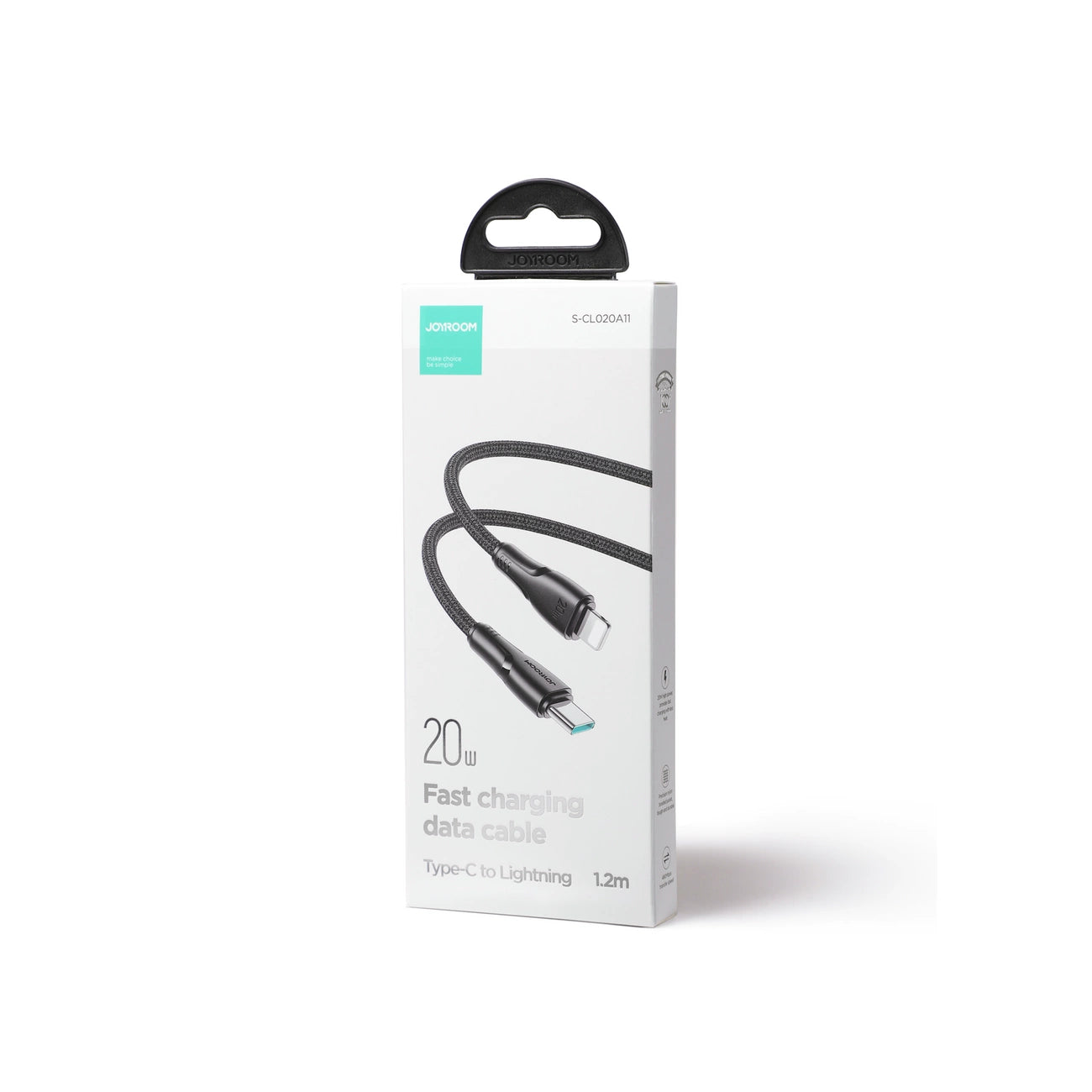 Joyroom Surpass Series A11 Lightning / USB-C 20W 1,2 m Kabel - schwarz