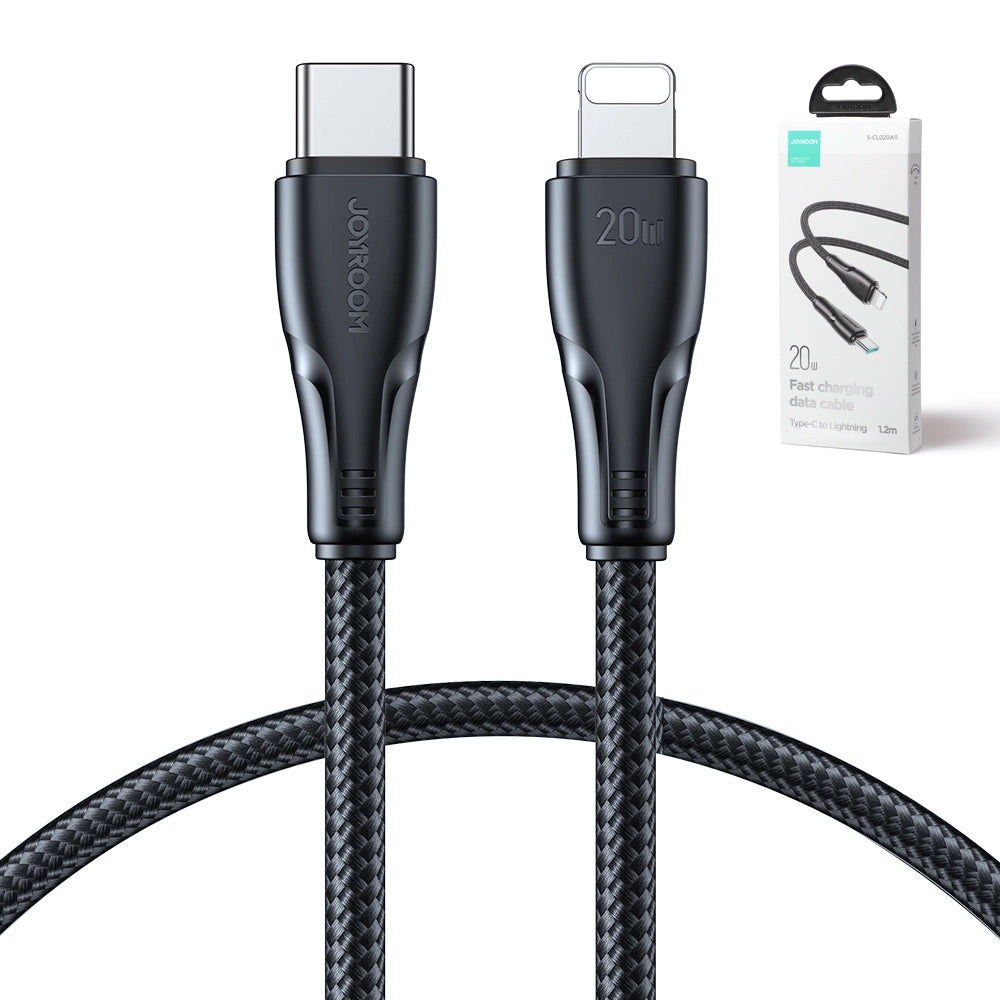 Joyroom Surpass Series A11 Lightning / USB-C 20W 1,2 m Kabel - schwarz