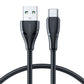 Joyroom Surpass Series A11 USB-A / USB-C 3A Kabel 0,25 m - Schwarz