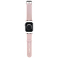 Karl Lagerfeld 3D Rubber Karl&Choupette Heads Armband für Apple Watch 42/44/45/49 mm – Rosa