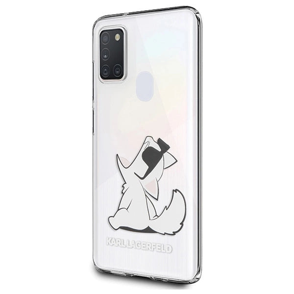Karl Lagerfeld Choupette Fun Case für Samsung Galaxy M21 - Transparent