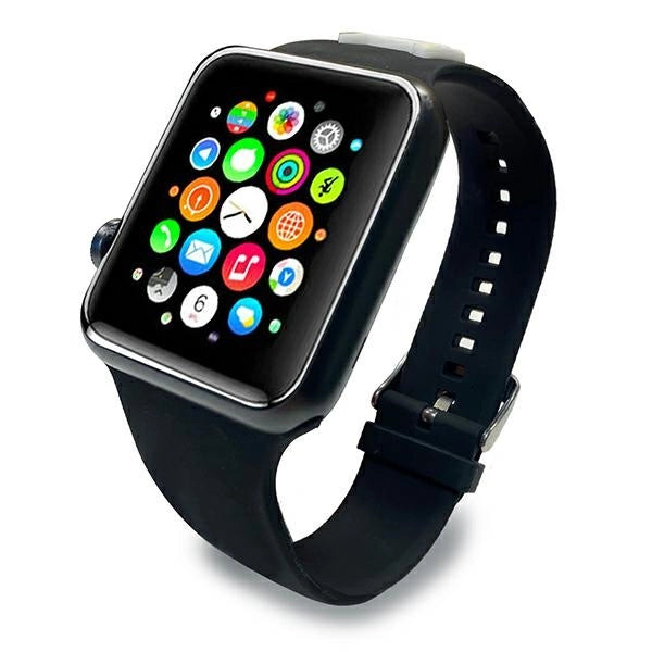 Karl Lagerfeld KLAWLSLCK Apple Watch Strap 42/44 / 45mm schwarz / schwarzes Armband Silikon Choupette Heads