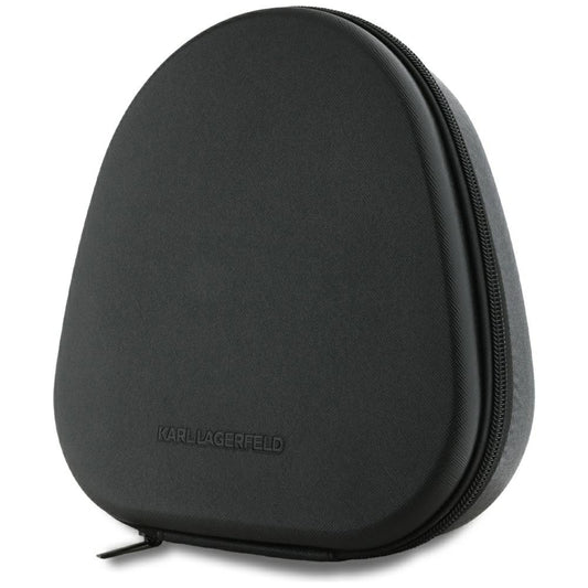 Karl Lagerfeld Saffiano Elongated Bluetooth ANC On-Ear-Kopfhörer – Schwarz