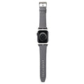Karl Lagerfeld Saffiano Monogram Armband für Apple Watch 42/44/45/49 mm – Silber