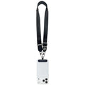Karl Lagerfeld Universal-Handy-Lanyard mit Choupette-Metalllogo – Schwarz