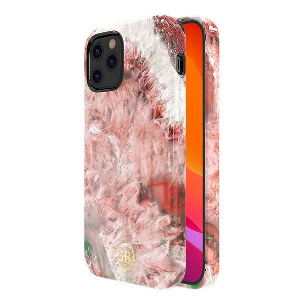 Kingxbar Agate-Serie mit einem roten Achat-Aufdruck für das iPhone 12 mini
