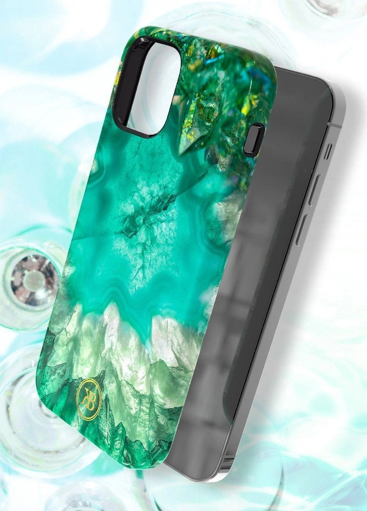 Kingxbar Agate-Serie mit einem roten Achat-Aufdruck für das iPhone 12 mini