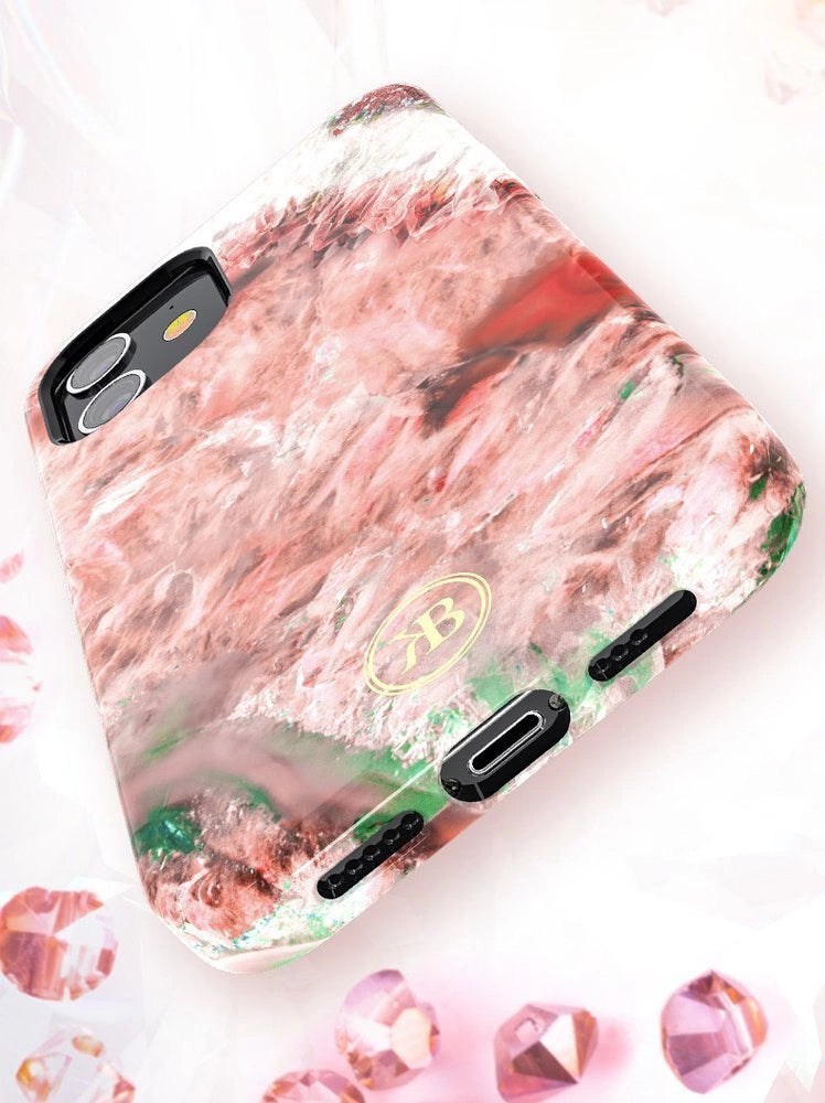 Kingxbar Agate-Serie mit einem roten Achat-Aufdruck für das iPhone 12 mini