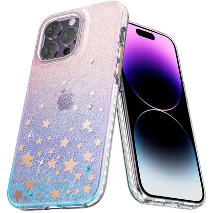Kingxbar Heart Star Series Hülle für iPhone 14 Plus Hülle mit Tierkreiszeichen