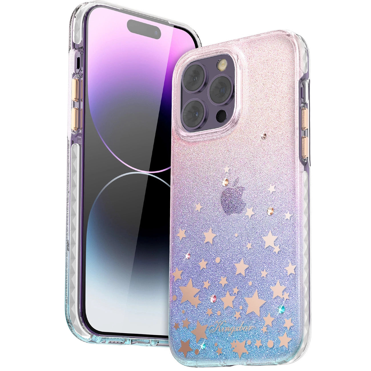 Kingxbar Heart Star Series Hülle für iPhone 14 Plus Hülle mit Tierkreiszeichen