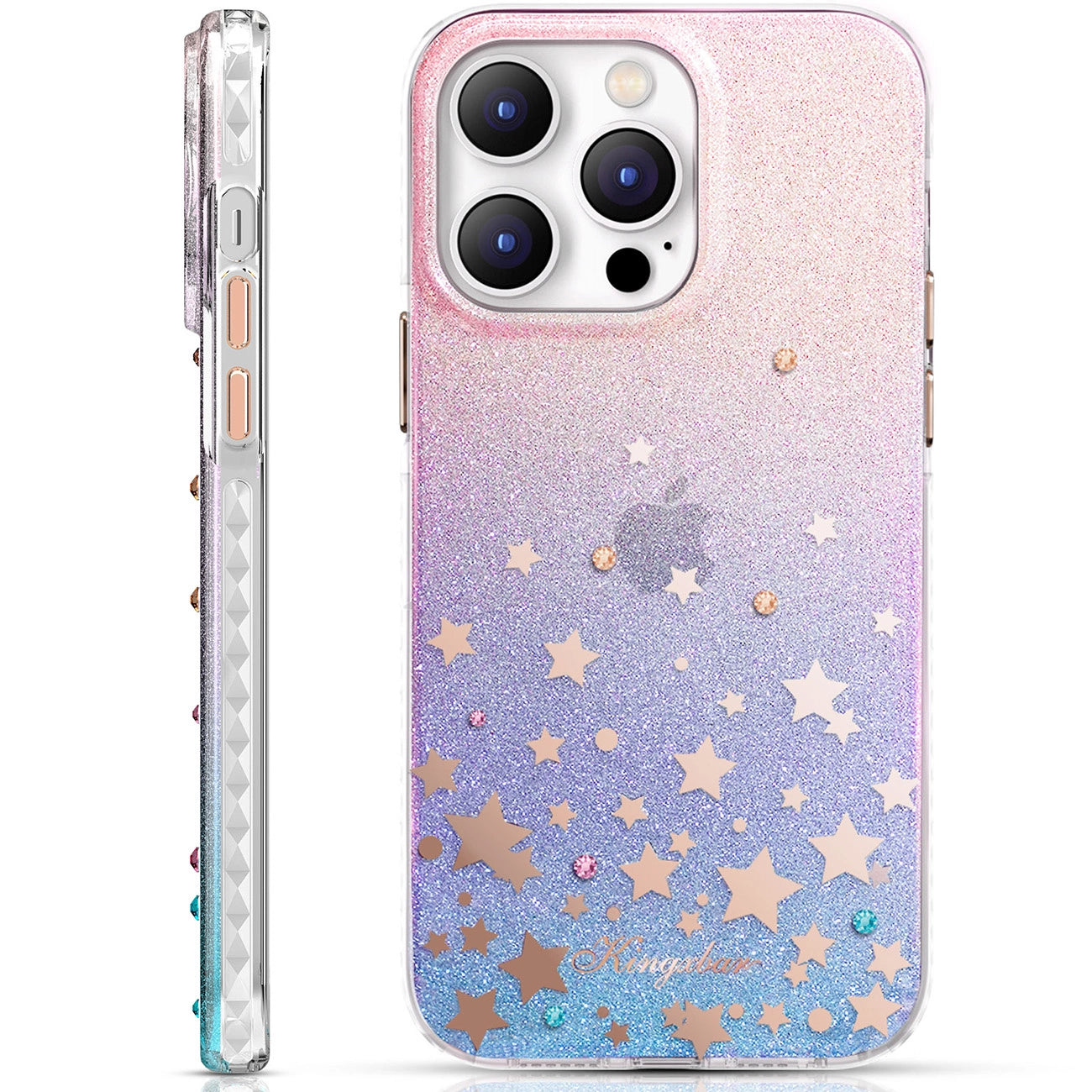 Kingxbar Heart Star Series Hülle für iPhone 14 Plus Hülle mit Tierkreiszeichen
