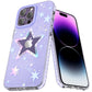 Kingxbar Heart Star Series Hülle für iPhone 14 Plus Lila Star Hülle
