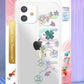 Kingxbar Lucky Series Hülle verziert mit originalen Swarovski-Kristallen iPhone 12 mini transparent (Clover)