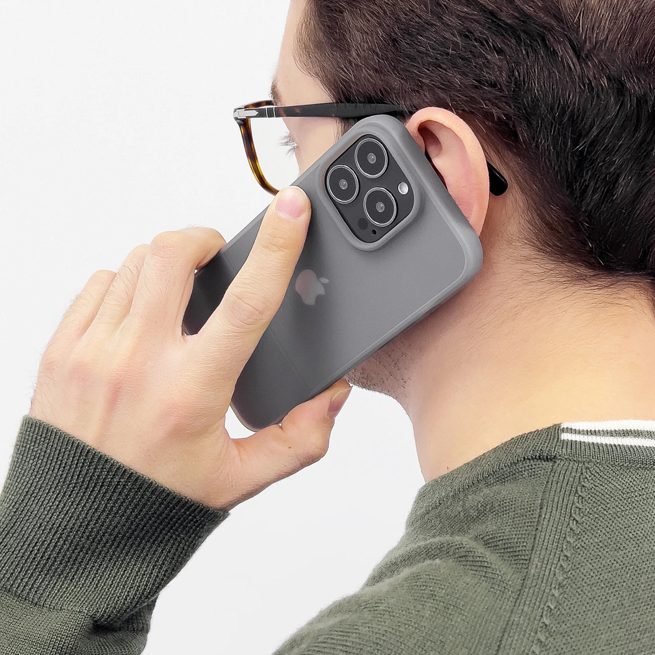 Kingxbar Plain Series Hülle für iPhone 13 Pro Max Silikonhülle lila