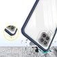 Klare 3in1 Hülle für Samsung Galaxy A22 4G Frame Gel Cover Blau
