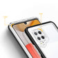 Klare 3in1 Hülle für Samsung Galaxy A42 5G Frame Gel Cover Schwarz
