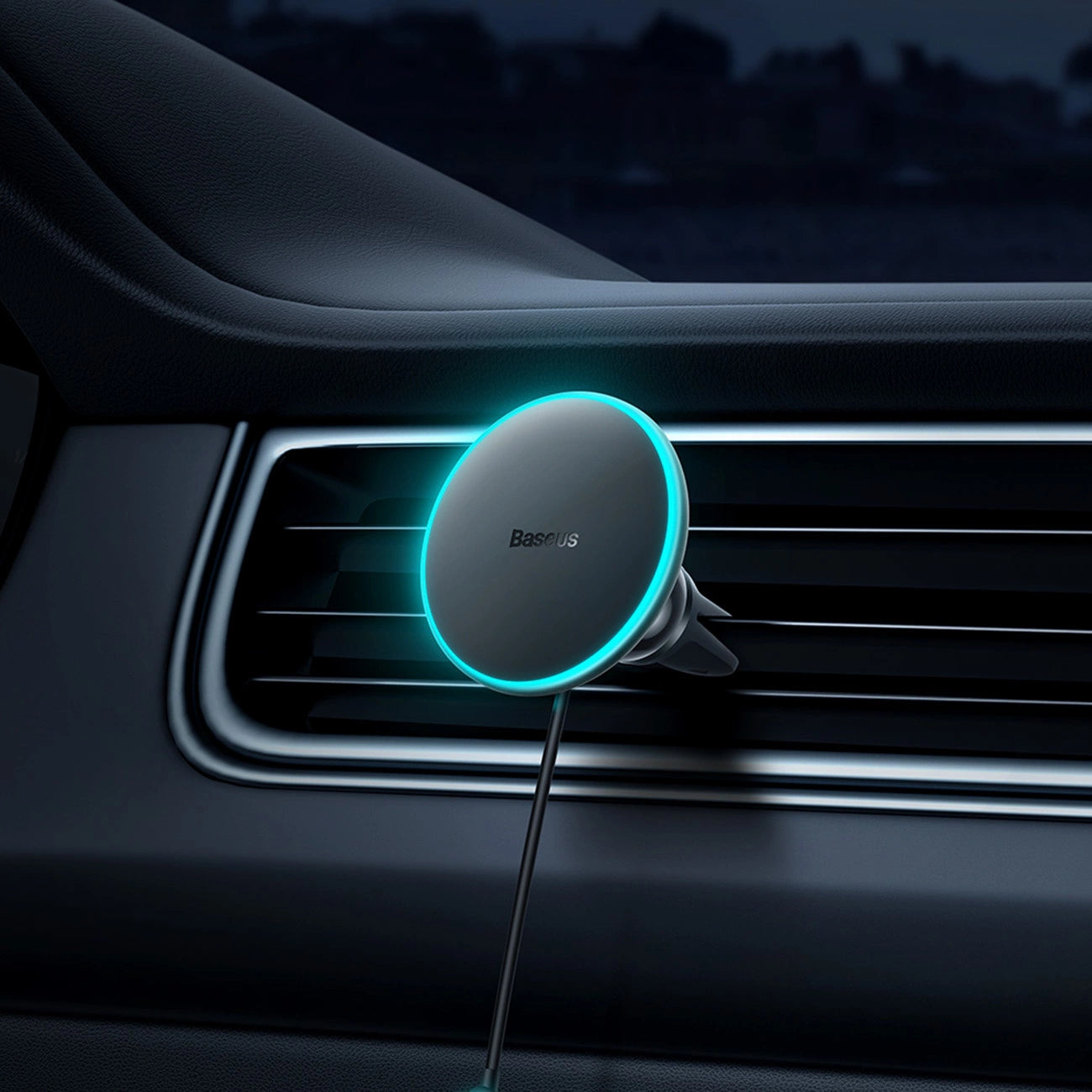 MagSafe 15W USB C 25W Baseus CW01 induktives Autoladegerät - Schwarz