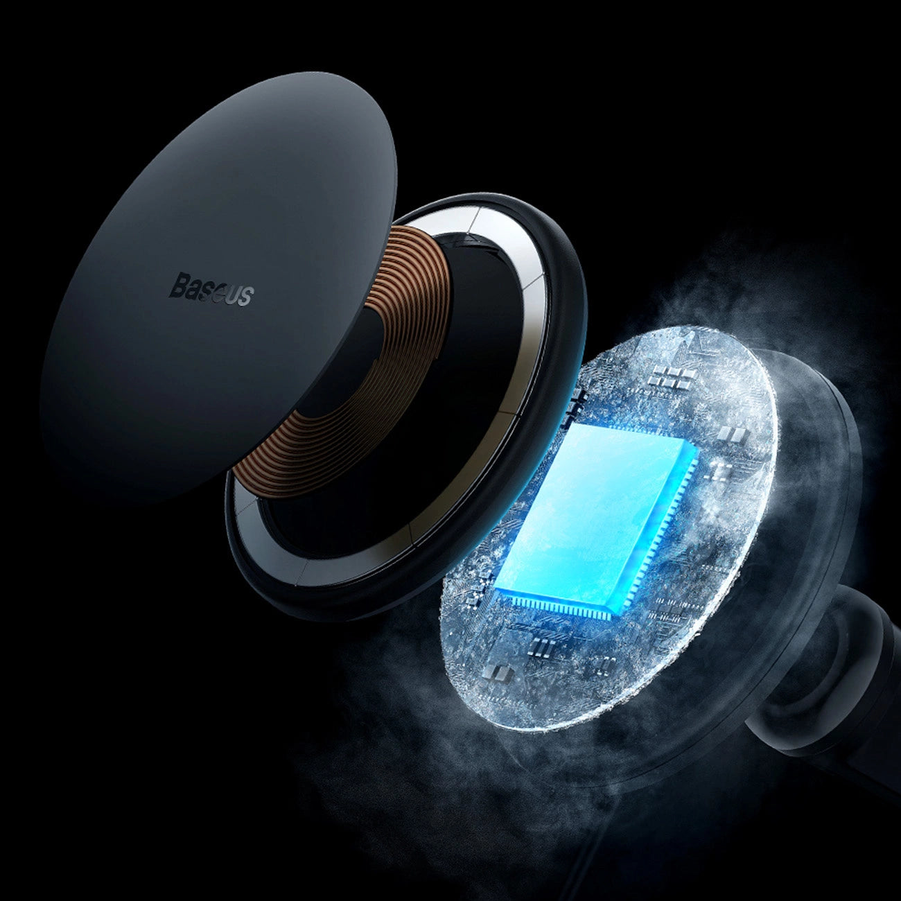 MagSafe 15W USB C 25W Baseus CW01 induktives Autoladegerät - Schwarz