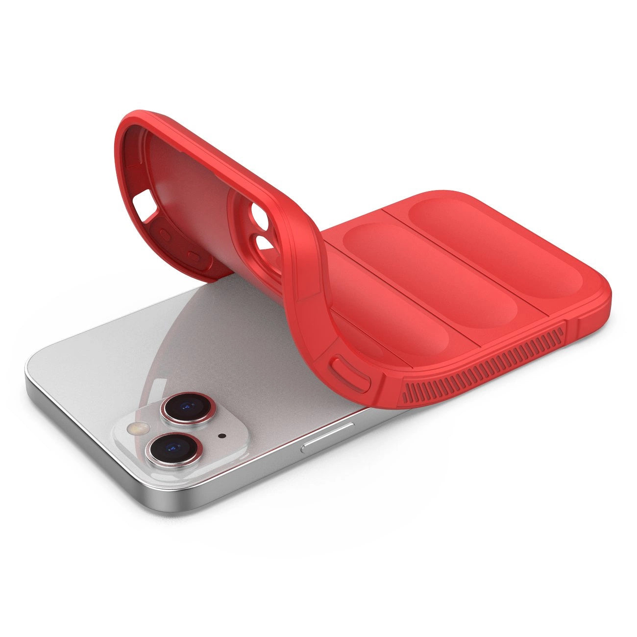 Magic Shield Case Hülle für iPhone 14 Plus flexible gepanzerte Hülle rot