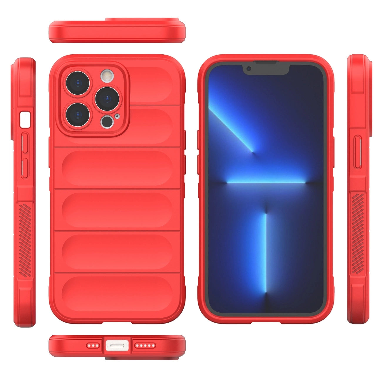 Magic Shield Case für iPhone 13 Pro flexible gepanzerte Hülle rot