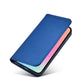 Magnet Card Case Hülle für iPhone 14 Plus Flip Cover Wallet Stand blau