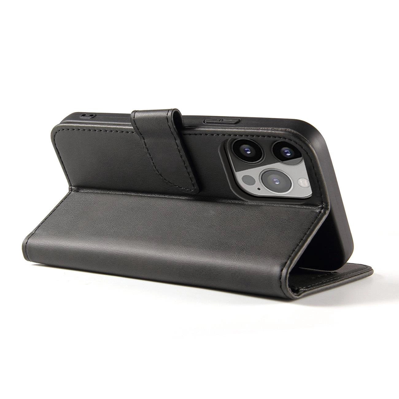 Magnet Case Elegante Schutzhülle mit Klapp- und Standfunktion für iPhone 14 Pro Max schwarz