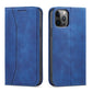 Magnet Fancy Case Hülle für iPhone 12 Pro Max Tasche Kartenetui Kartenständer Blau
