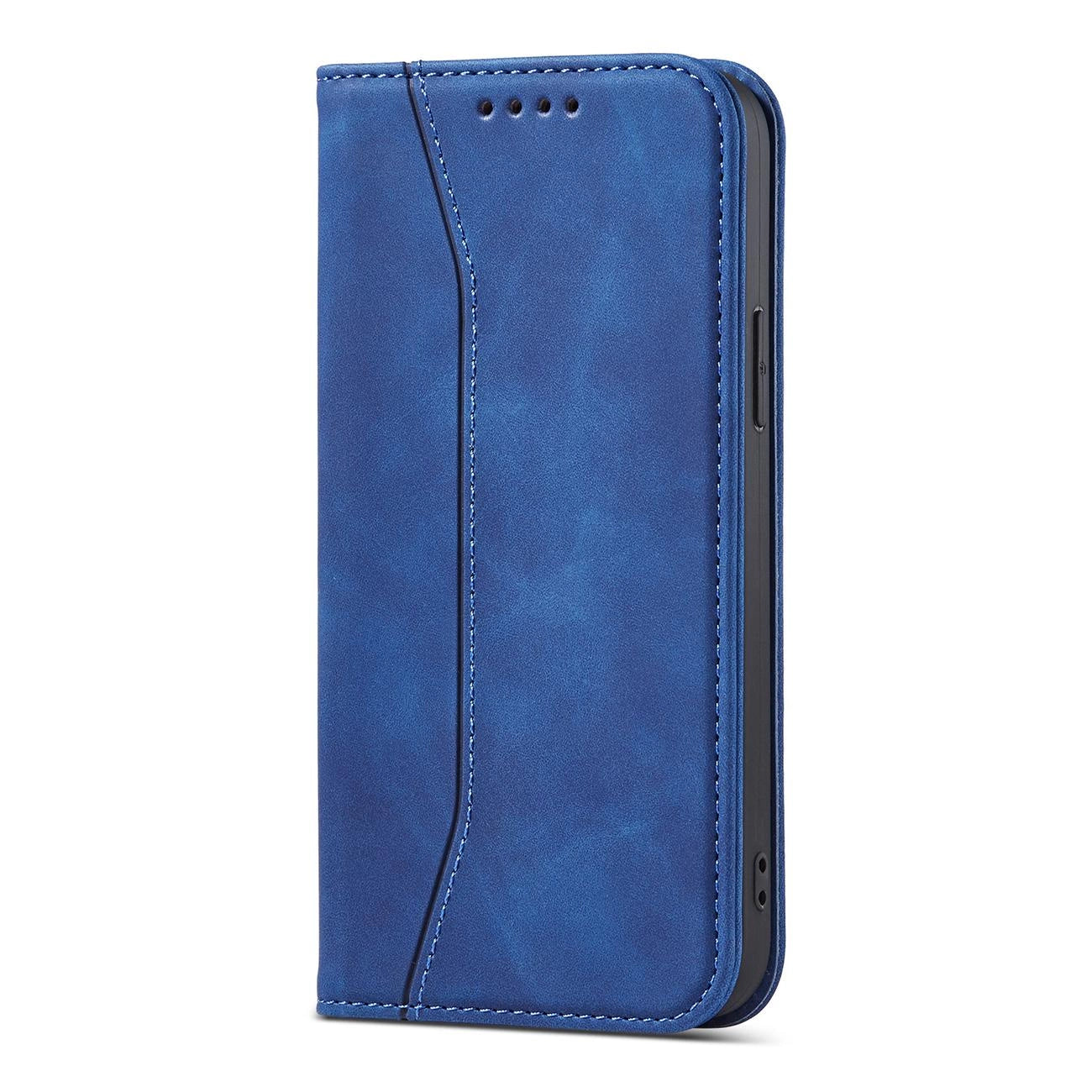 Magnet Fancy Case Hülle für iPhone 12 Pro Max Tasche Kartenetui Kartenständer Blau