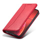 Magnet Fancy Case Hülle für iPhone 14 Plus Flip Cover Wallet Ständer rot