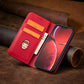 Magnet Fancy Case Hülle für iPhone 14 Pro Max Flip Cover Wallet Ständer rot