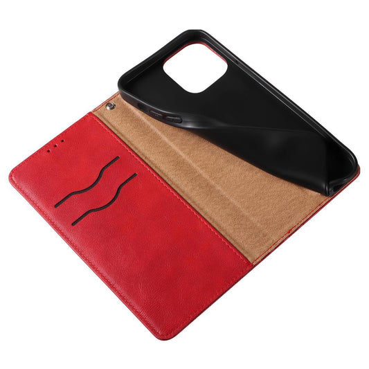 Magnet Strap Case Hülle für iPhone 14 Pro Max Flip Wallet Mini Lanyard Ständer Rot