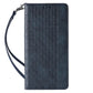 Magnetband-Hülle für iPhone 14 Flip Wallet Mini Lanyard Stand Blau