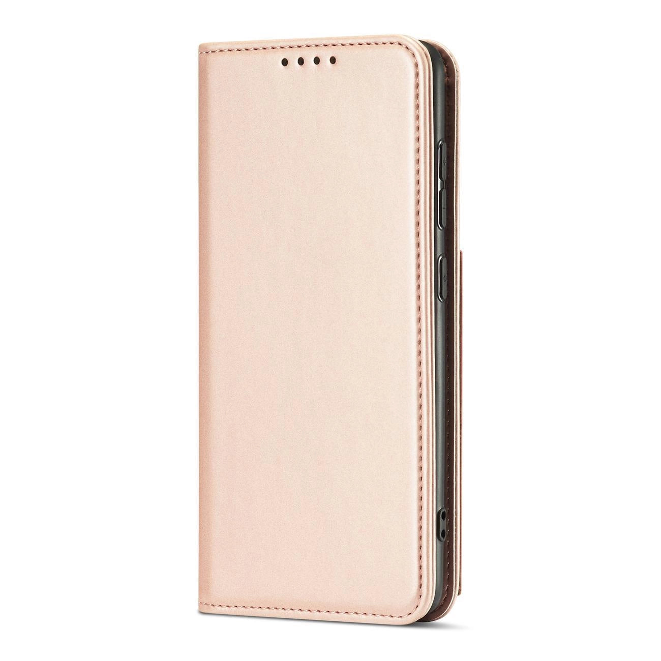 Magnetkartenhülle Hülle für Samsung Galaxy A13 5G Tasche Geldbörse Kartenhalter Pink