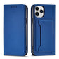 Magnetkartenhülle für iPhone 12 Pro Max Tasche Kartenetui Kartenhalter Blau