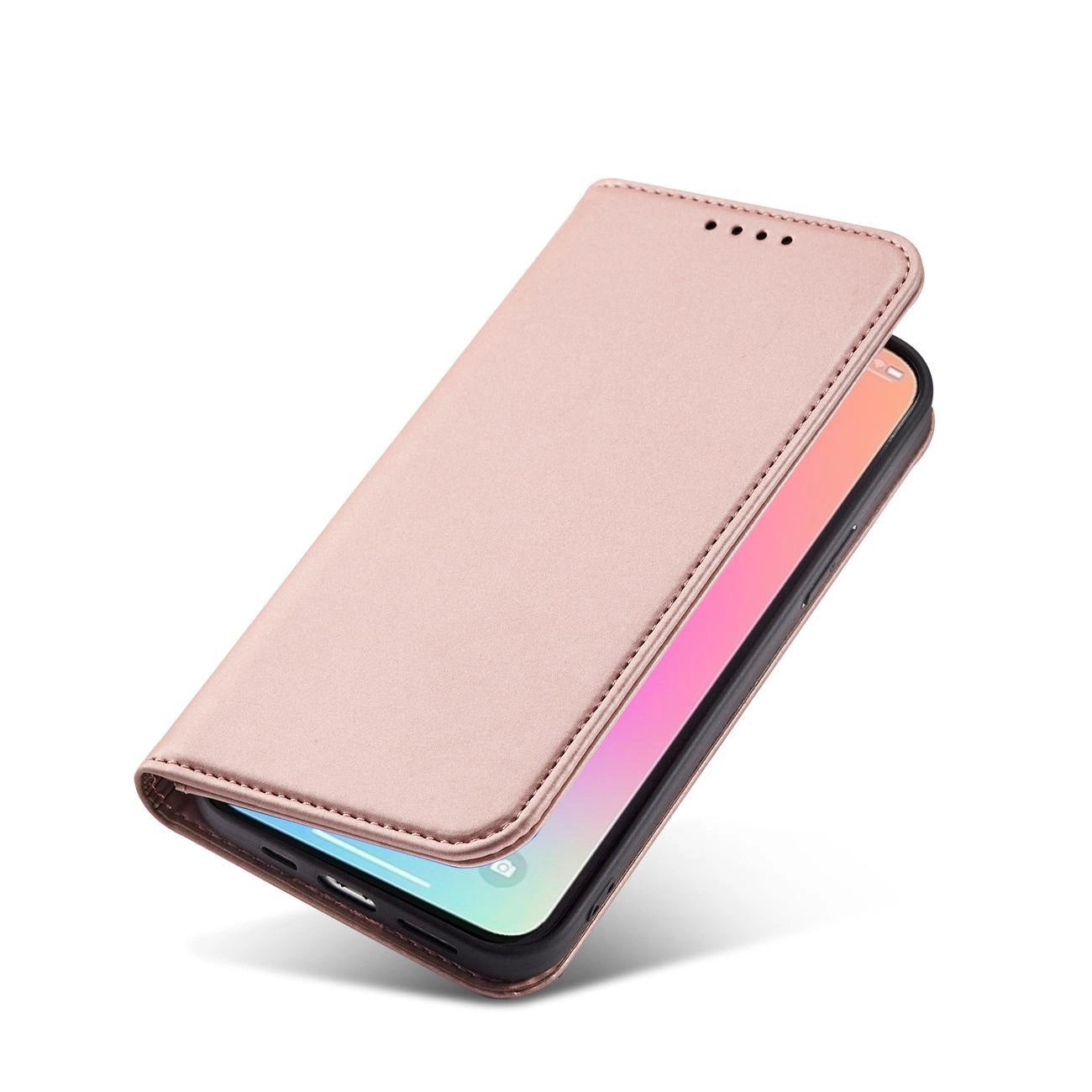 Magnetkartenhülle für iPhone 13 Pro Tasche Kartenetui Kartenhalter Pink