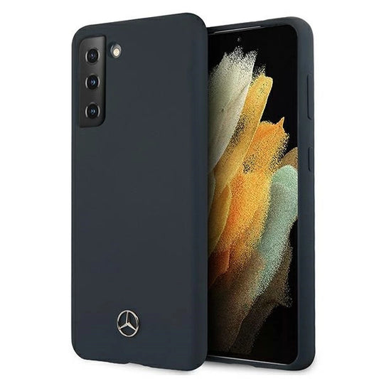 Mercedes Silicone Line Case für Samsung Galaxy S21+ - Blau