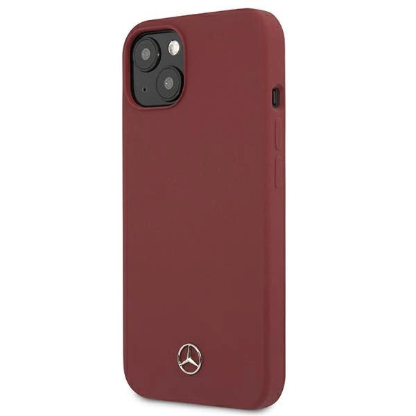 Mercedes Silicone Line Case für iPhone 13 mini - Rot