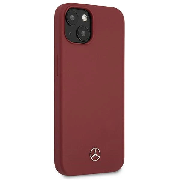 Mercedes Silicone Line Case für iPhone 13 mini - Rot
