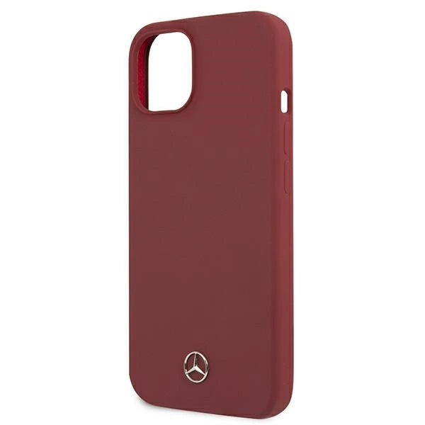 Mercedes Silicone Line Case für iPhone 13 mini - Rot