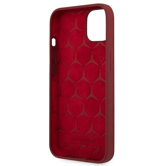 Mercedes Silicone Line Case für iPhone 13 mini - Rot