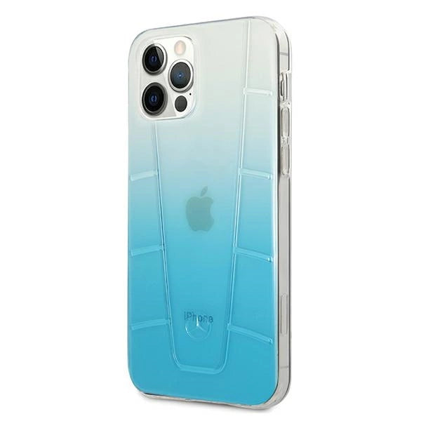 Mercedes Transparent Line Case für iPhone 12 Pro Max - Blau
