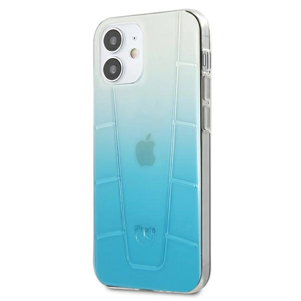 Mercedes Transparent Line Case für iPhone 12 mini - Blau
