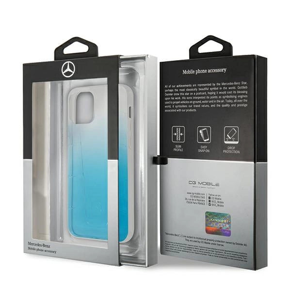 Mercedes Transparent Line Case für iPhone 12 mini - Blau