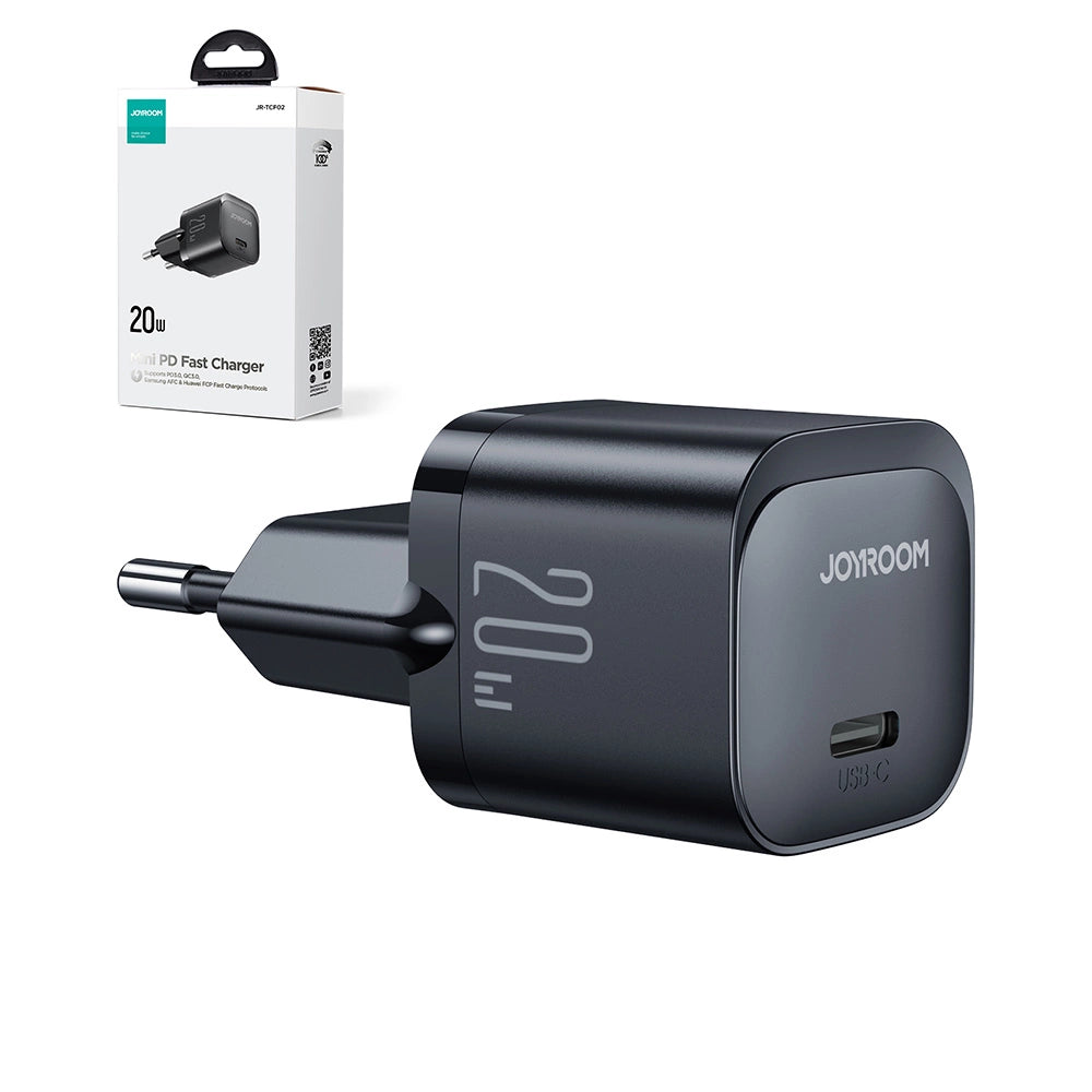 Mini-Ladegerät USB C 20W PD Joyroom JR-TCF02 - Schwarz